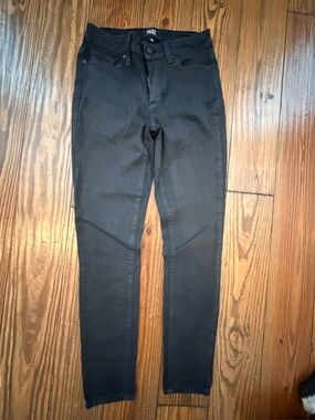 PAIGE Black High-Rise Ankle Skinny Jeans Hoxton Ankle